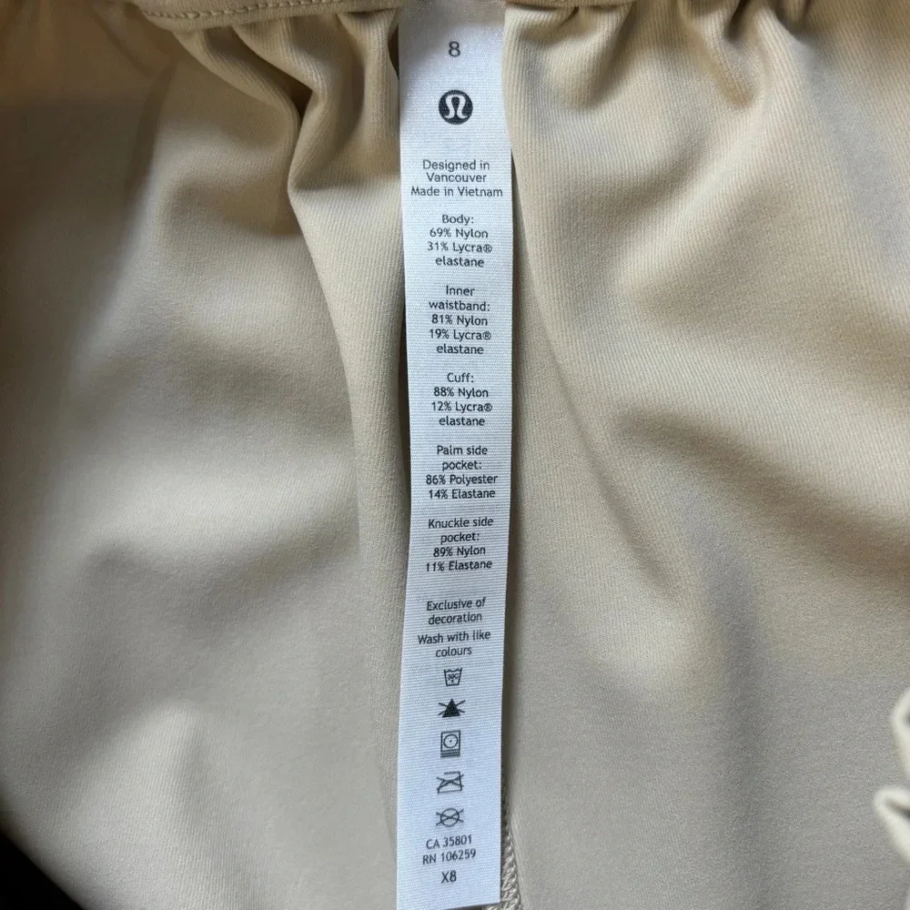 Lululemon Keep‎ Moving Pant 7/8 High-Rise Trench Tan 8